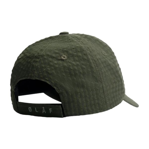 Olaf Seersucker Cap Groen