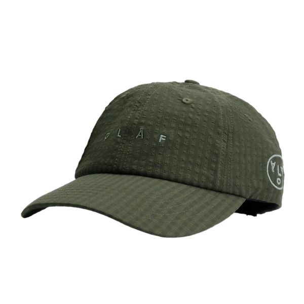 Olaf Seersucker Cap Groen