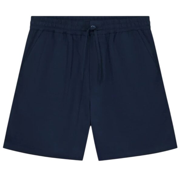 Olaf Seersucker Korte Broek Navy
