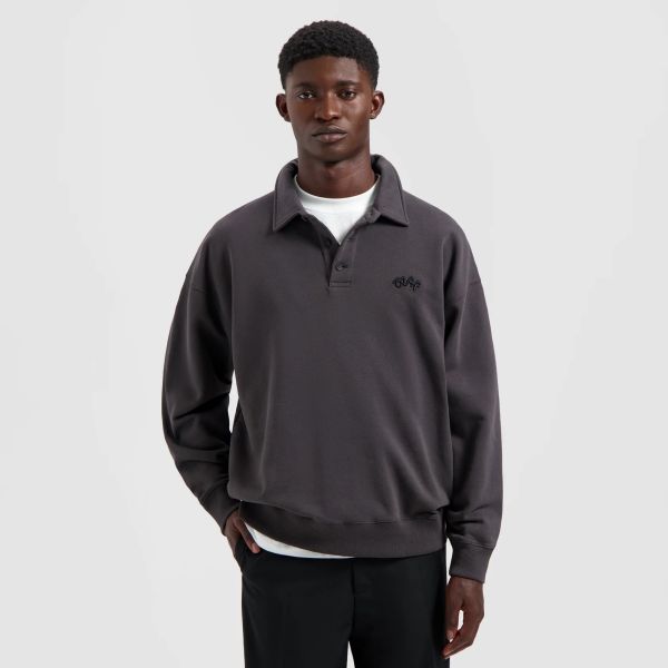 Olaf Signature Longsleeve Polo Antraciet