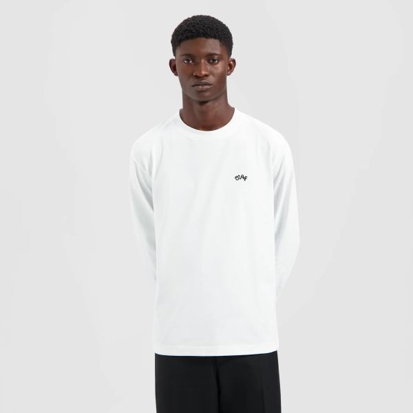 Olaf Signature Longsleeve T-shirt Wit