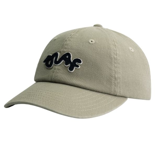 Olaf Signature Washed Cap Licht Groen