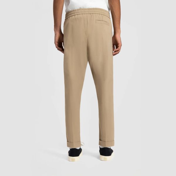 Olaf Slim Cotton Broek Khaki