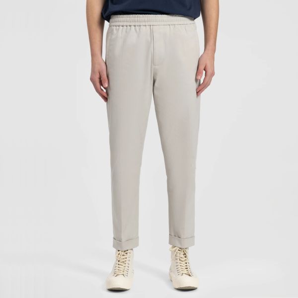 Olaf Slim Cotton Broek Licht Grijs