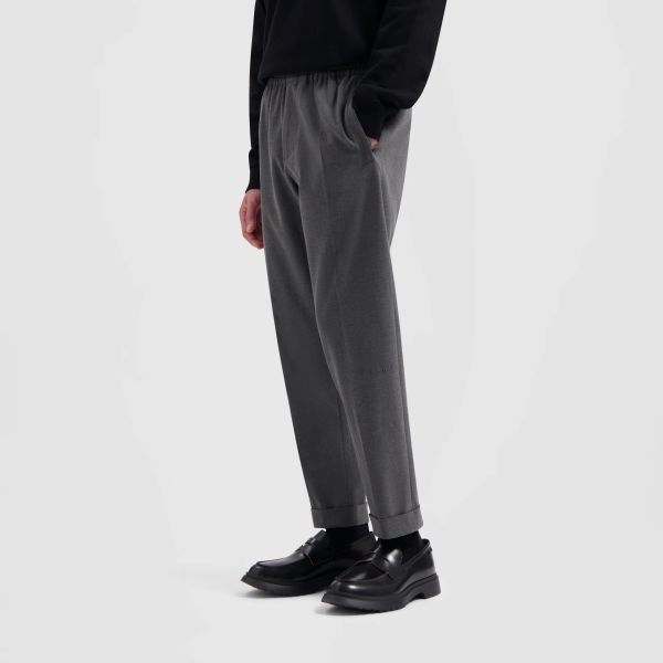 Olaf Slim Elasticated Broek Grijs