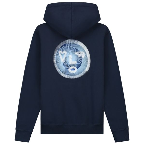 Olaf Spiral Face Hoodie Navy