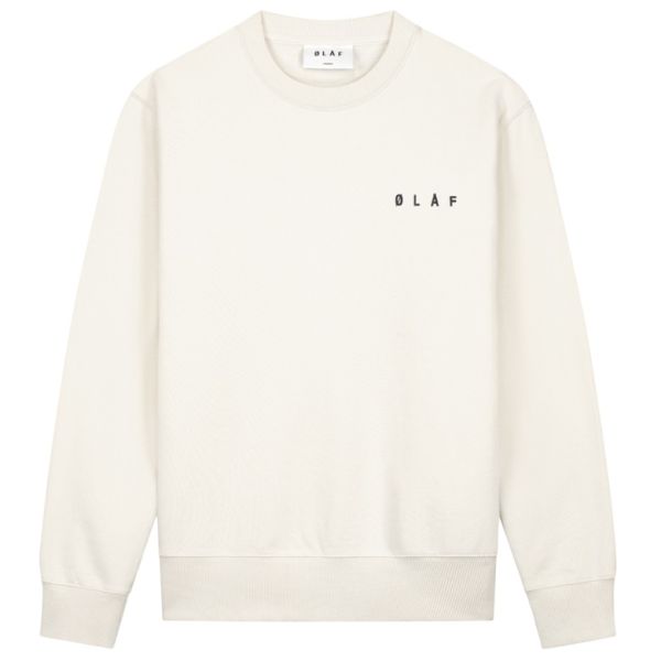 Olaf Spiral Face Sweater Off White