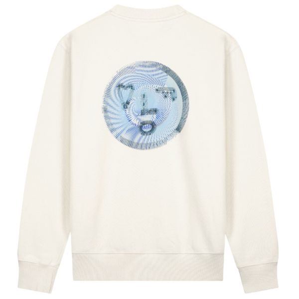 Olaf Spiral Face Sweater Off White
