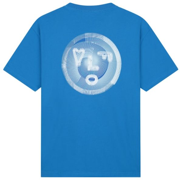 Olaf Spiral Face T-shirt Blauw