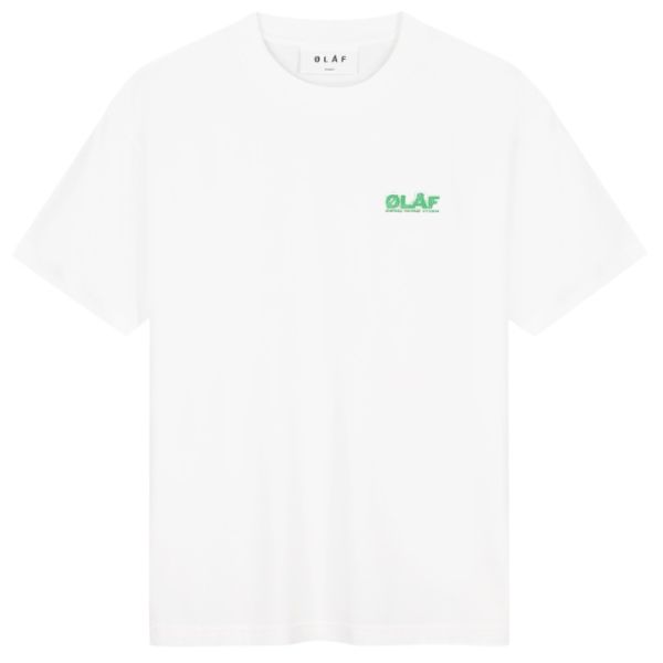 Olaf Spunge Logo T-shirt Wit