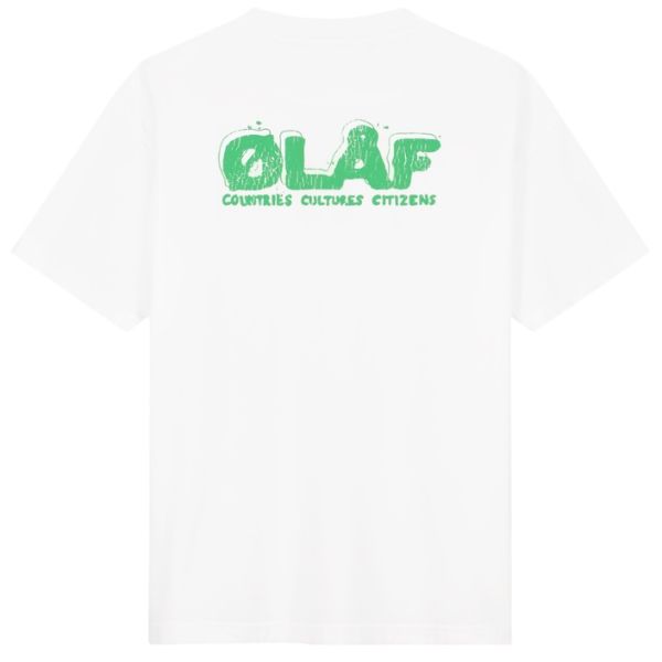 Olaf Spunge Logo T-shirt Wit