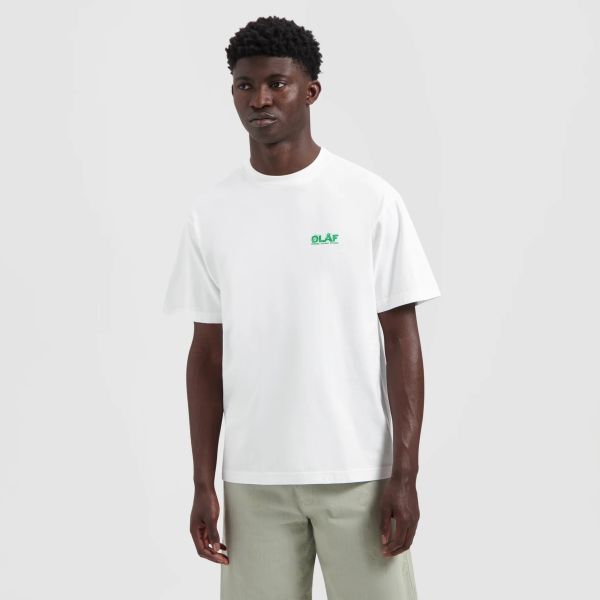 Olaf Spunge Logo T-shirt Wit