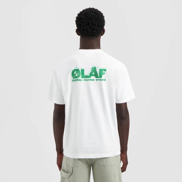 Olaf Spunge Logo T-shirt Wit