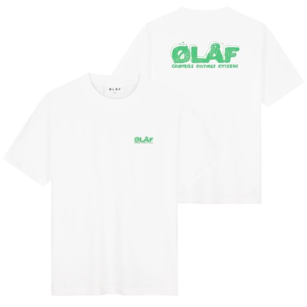 Olaf Spunge Logo T-shirt Wit
