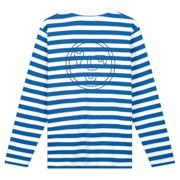 Olaf Stripe Longsleeve T-shirt Blauw/Wit