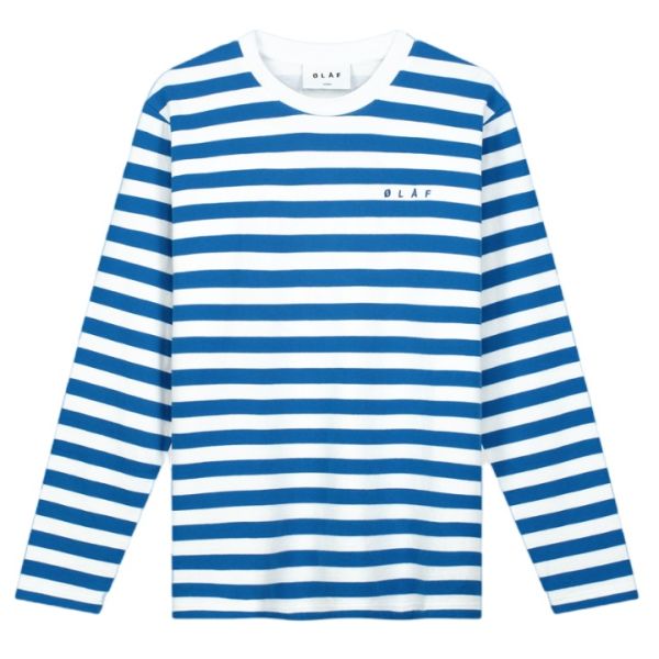 Olaf Stripe Longsleeve T-shirt Blauw/Wit