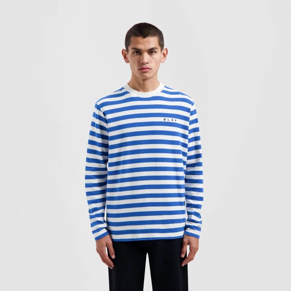 Olaf Stripe Longsleeve T-shirt Blauw/Wit