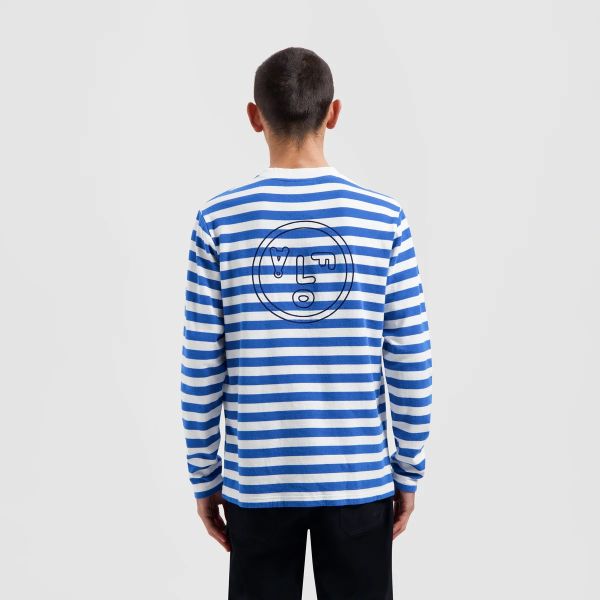 Olaf Stripe Longsleeve T-shirt Blauw/Wit