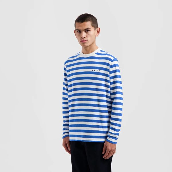 Olaf Stripe Longsleeve T-shirt Blauw/Wit
