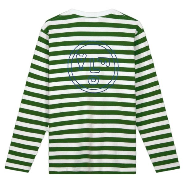 Olaf Stripe Longsleeve T-shirt Groen/Wit