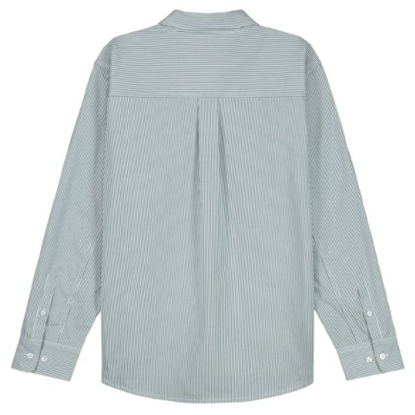 Olaf Stripe Oxford Overhemd Groen/Wit