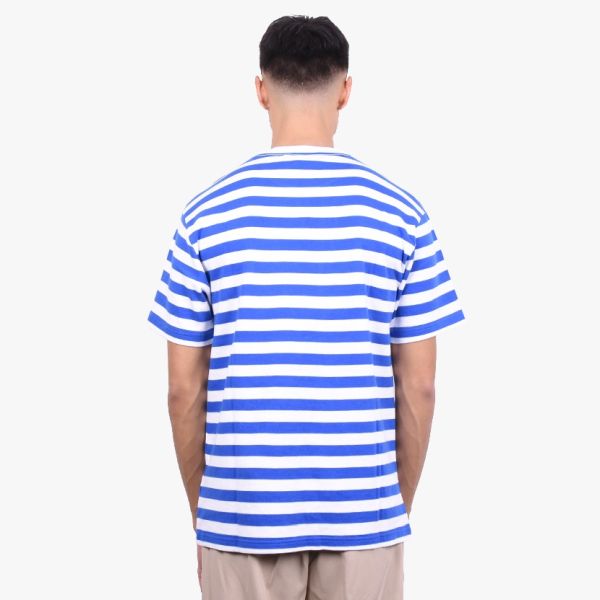 Olaf Stripe Sans T-shirt Wit/Blauw