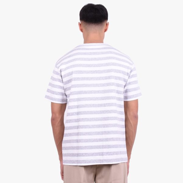 Olaf Stripe Sans T-shirt Wit/Grijs