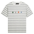 Olaf Stripe Sans T-shirt Wit/Grijs