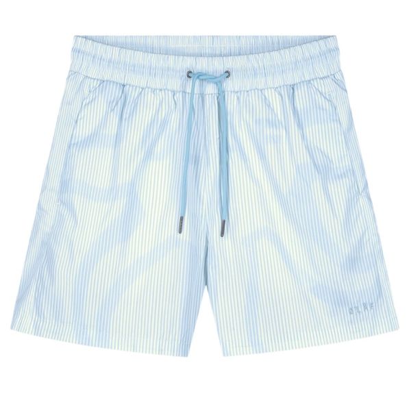 Olaf Stripe Sun AOP Korte Broek Licht Blauw