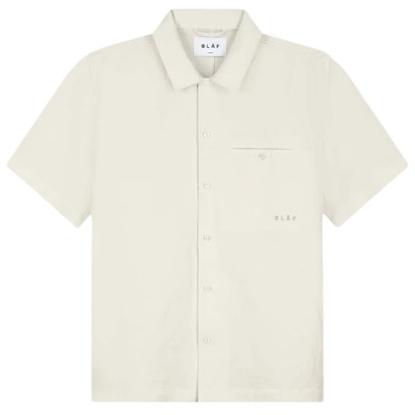 Olaf Sun Linen Overhemd Off White