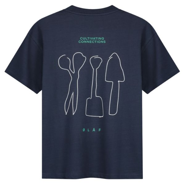 Olaf Tools Slub T-shirt Navy
