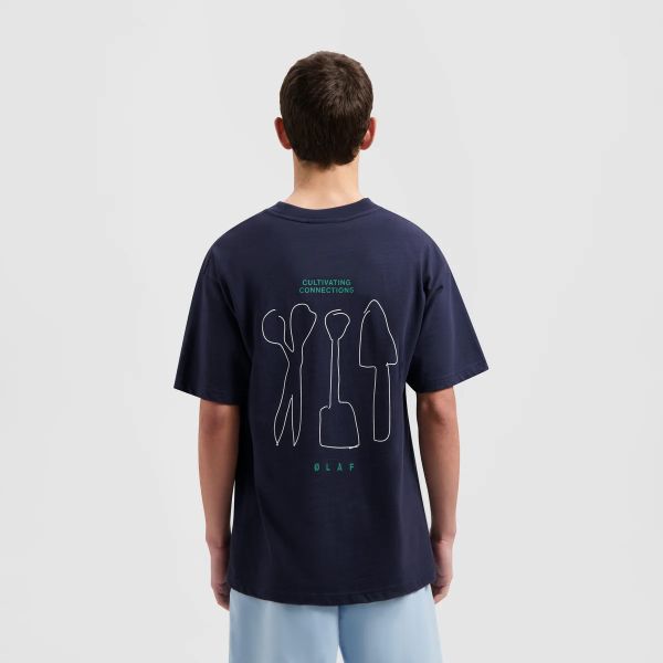 Olaf Tools Slub T-shirt Navy