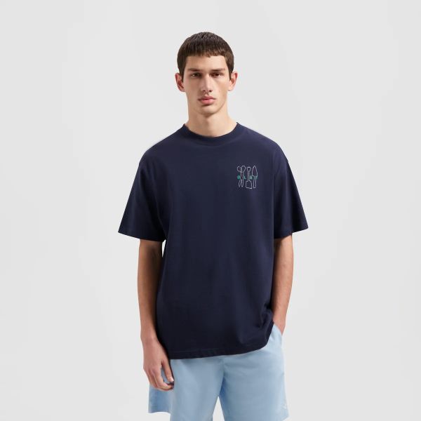 Olaf Tools Slub T-shirt Navy