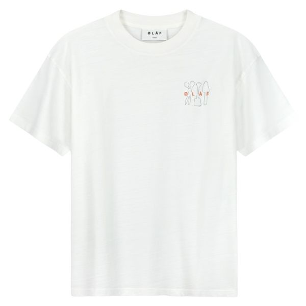 Olaf Tools Slub T-shirt Wit