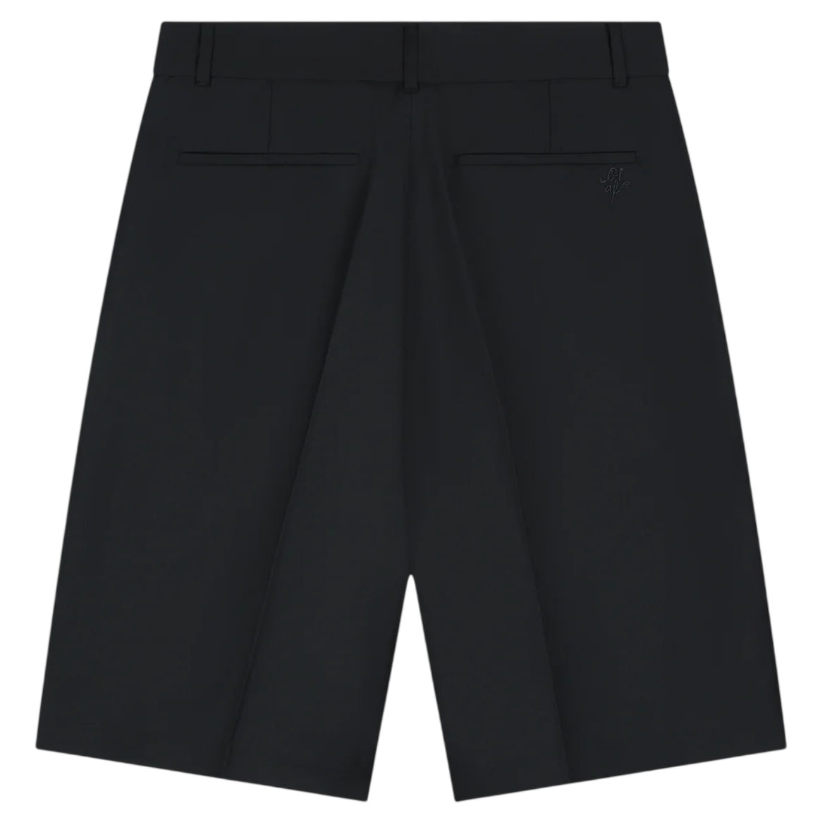 Olaf Tropical Wool Blend Tailored Korte Broek Zwart