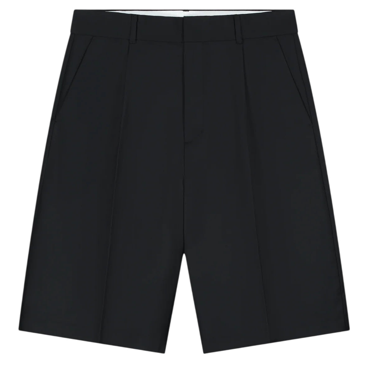 Olaf Tropical Wool Blend Tailored Korte Broek Zwart