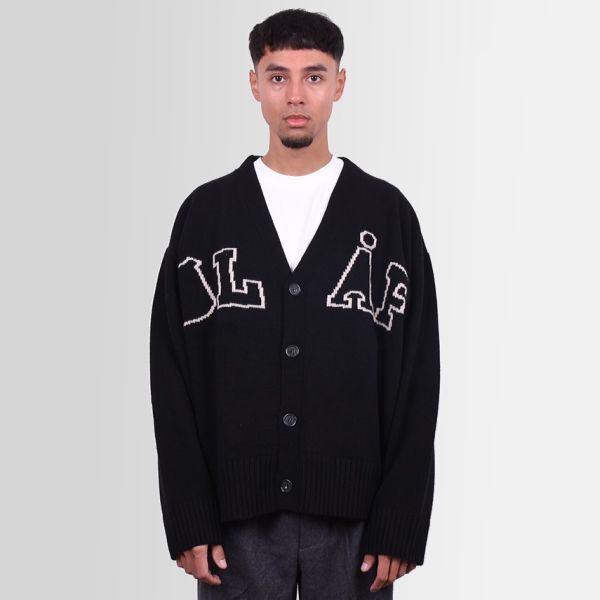Olaf Varsity Cardigan Zwart