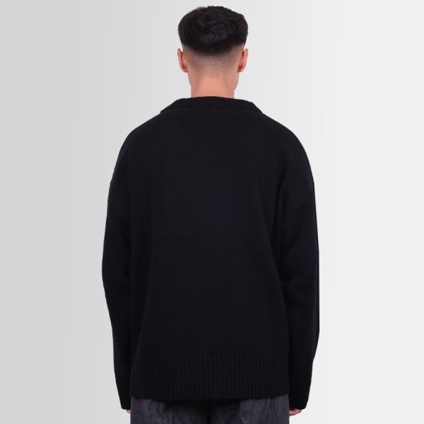 Olaf Varsity Cardigan Zwart