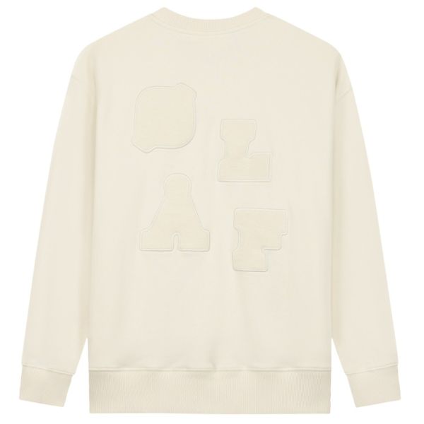 Olaf Varsity Sweater Off White