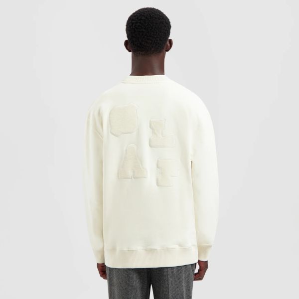 Olaf Varsity Sweater Off White