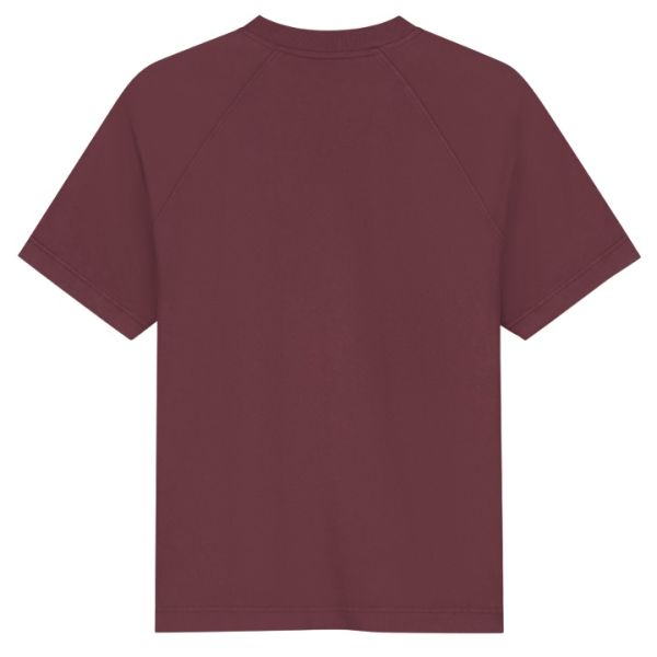 Olaf Washed Signature T-shirt Bordeaux