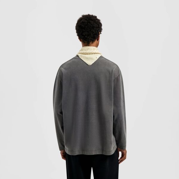 Olaf Washed Studio Longsleeve T-shirt Antraciet