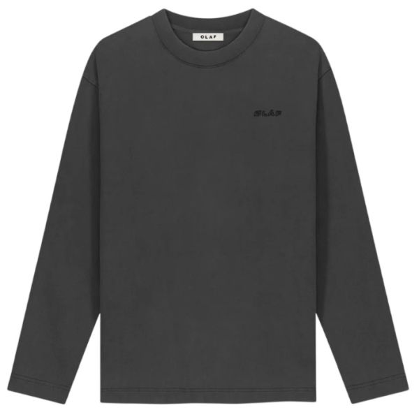 Olaf Washed Studio Longsleeve T-shirt Antraciet