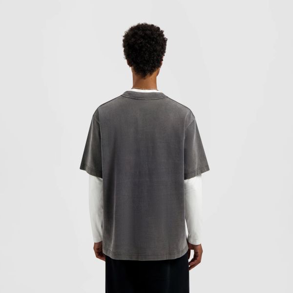 Olaf Washed Studio T-shirt Antraciet