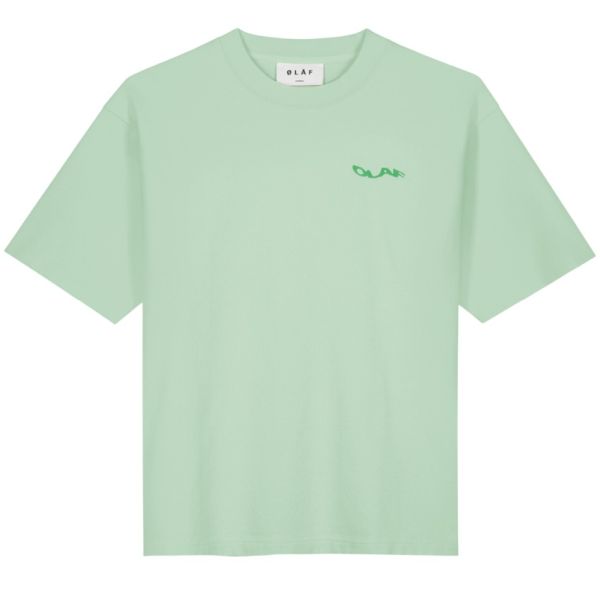Olaf Wavy Drift Embro T-shirt Groen