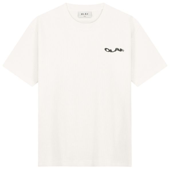 Olaf Wavy Drift Waffle T-shirt Off White