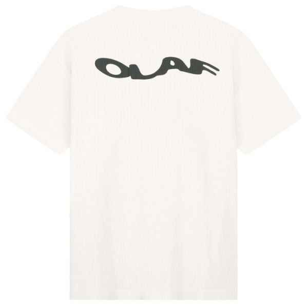 Olaf Wavy Drift Waffle T-shirt Off White
