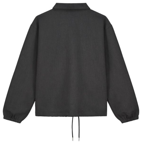 Olaf Wool Tailored Coach Jas Antraciet