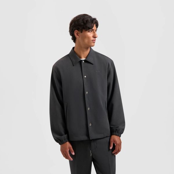 Olaf Wool Tailored Coach Jas Antraciet