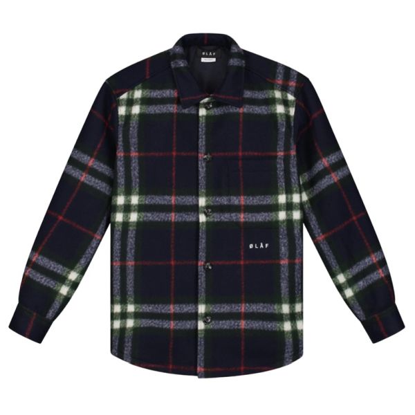 Olaf Wooly Plaid Jas Navy